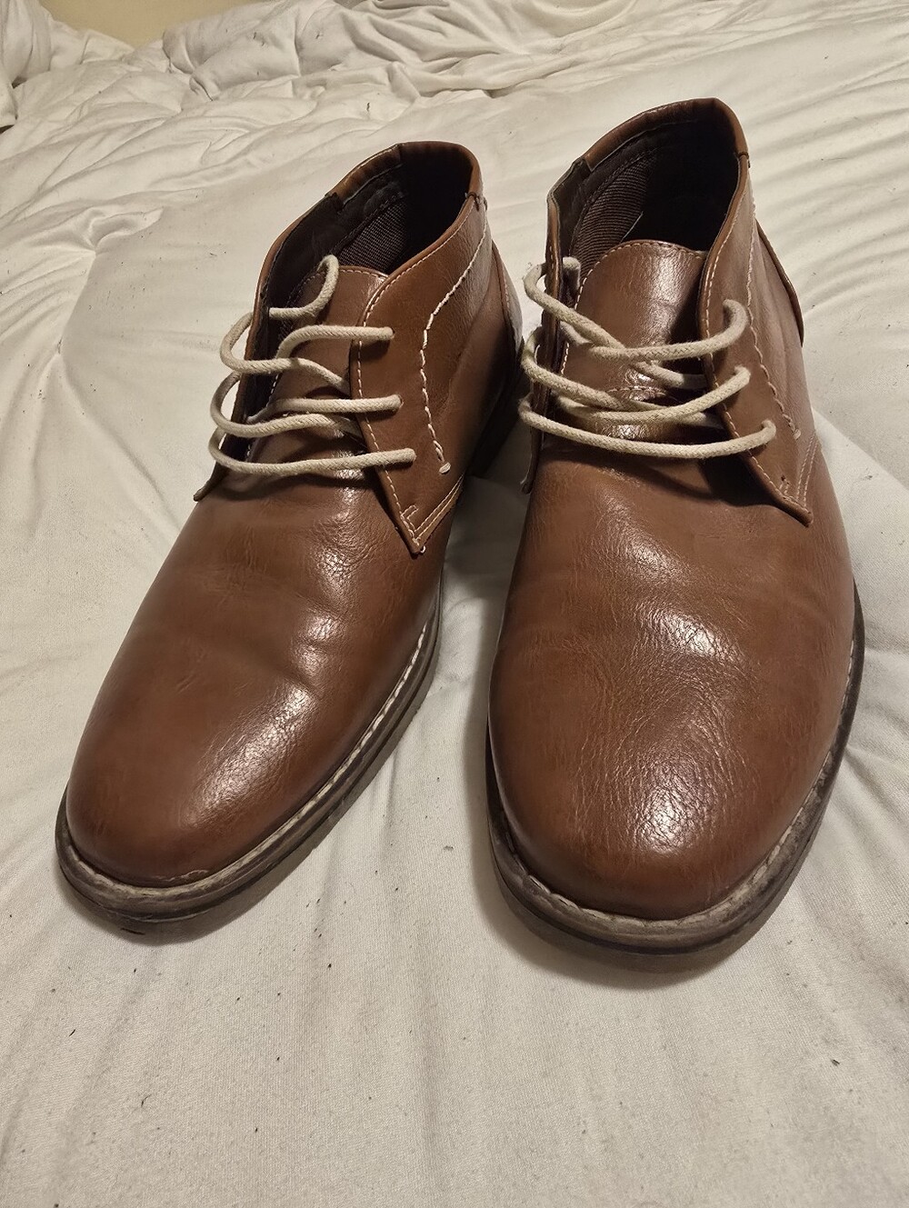 Men's Casual Brown Leather Chukka Boots